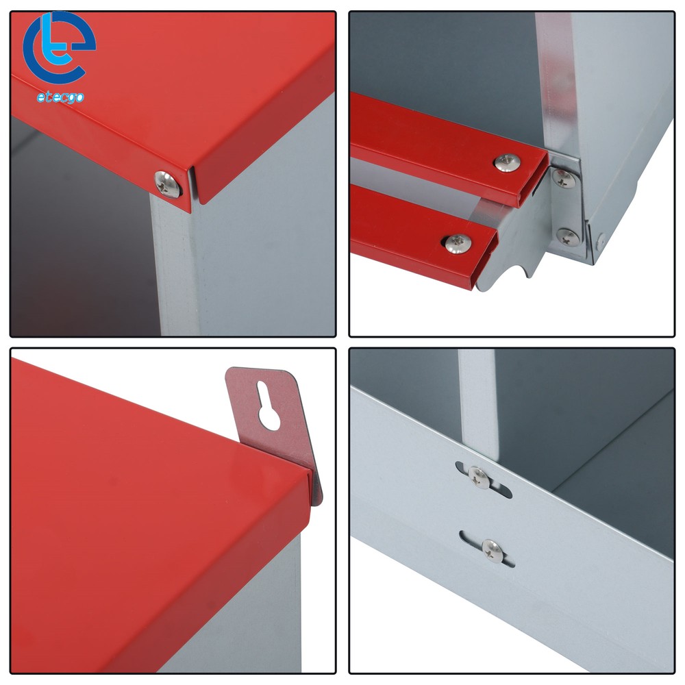 Chicken Nesting Boxes 4 Hole Metal Chicken Egg Laying Box Rollout Egg Collection