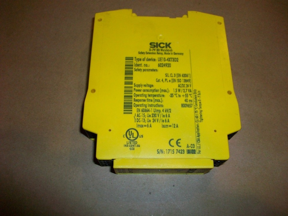 Sick Optic UE104XT3D2 Expansion Unit USED