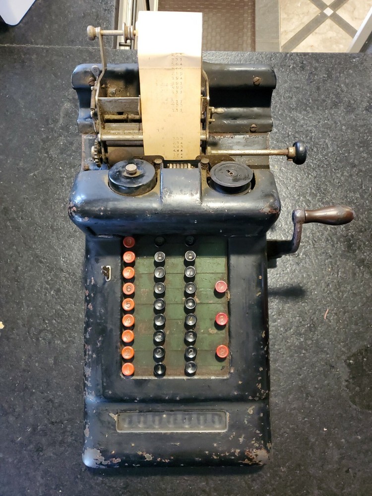 Antique Burroughs counting Machine