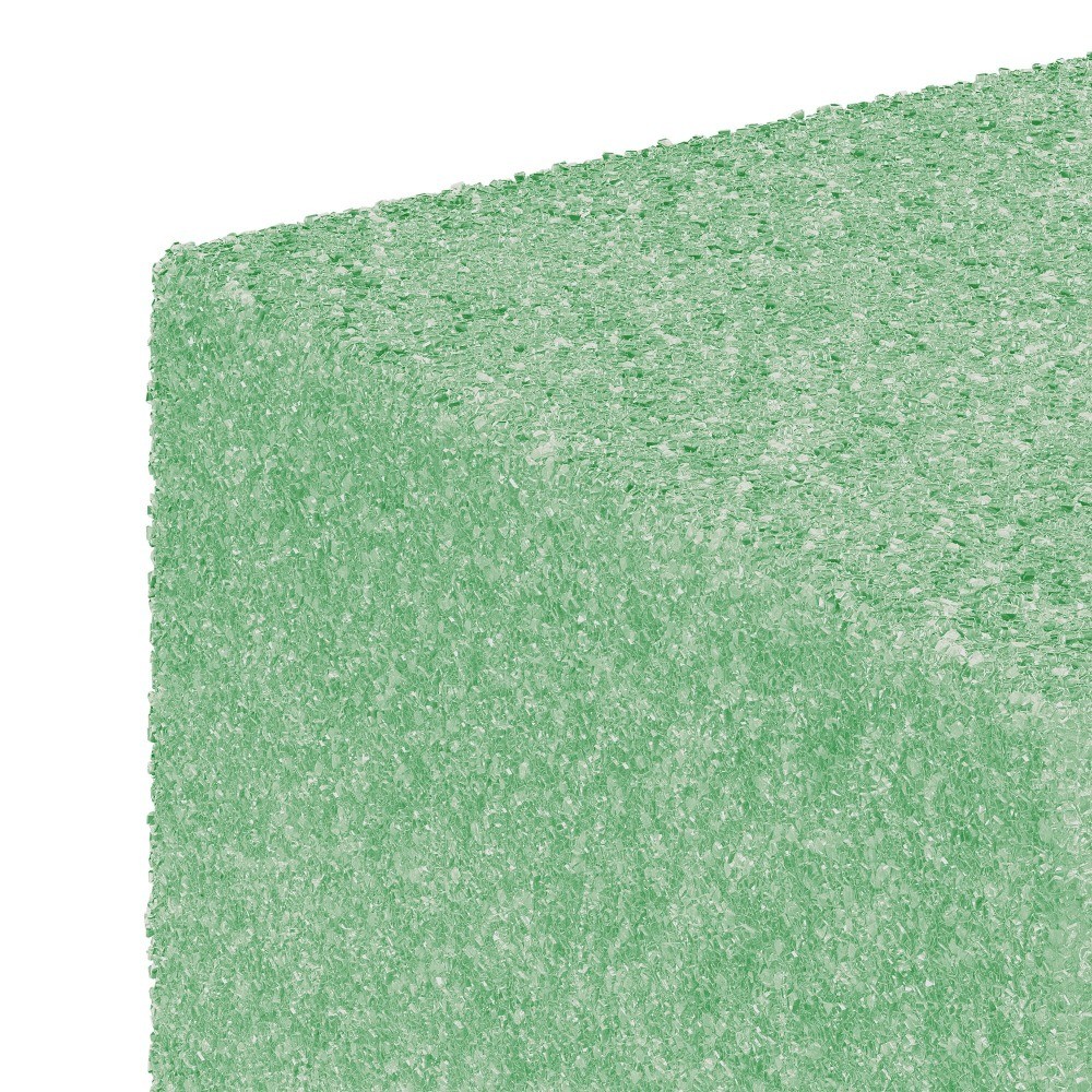 Green Recycled Plastic Craft Foam Sheets for Art Projects - 2 Pack