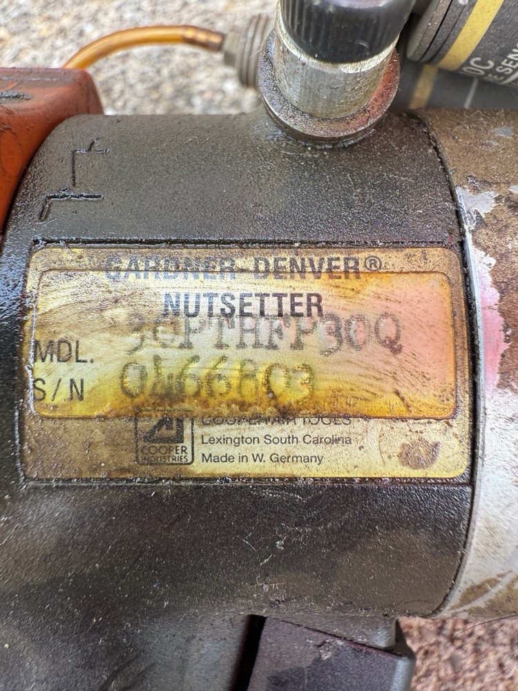 Gardner Denver Pneumatic Pulse Nutsetter Model 30PTHFP30Q, Modified, Untested