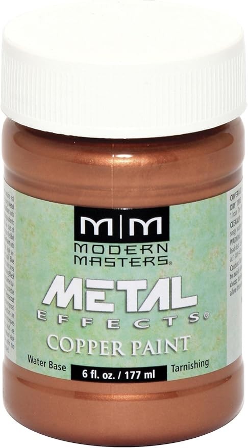 Metal Eefects Copper Paint - Interior and Exterior Water-Based Paint, 6 oz