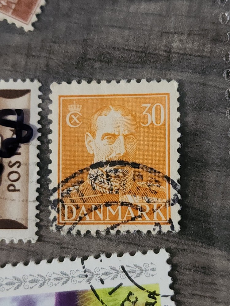 Danmark Foreign 30c Orange Stamp Used - #A269