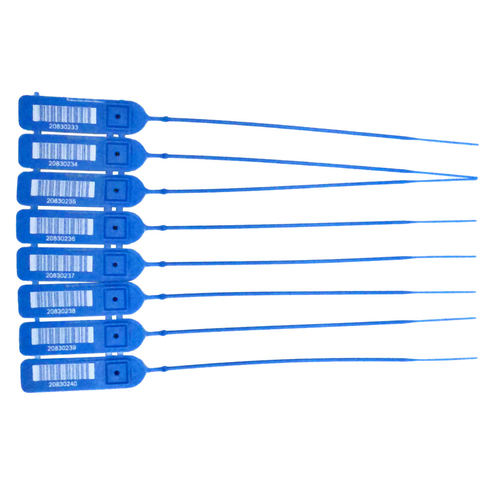 Pull-Tight Barcode Security Seals 8'', 500 Seals