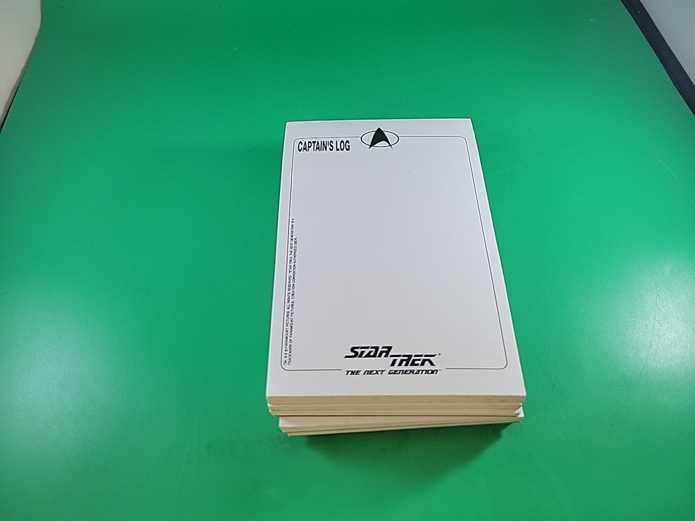 6 Star Trek Notepad Next Generation * Captain's Log, Starfleet Command and UFOP