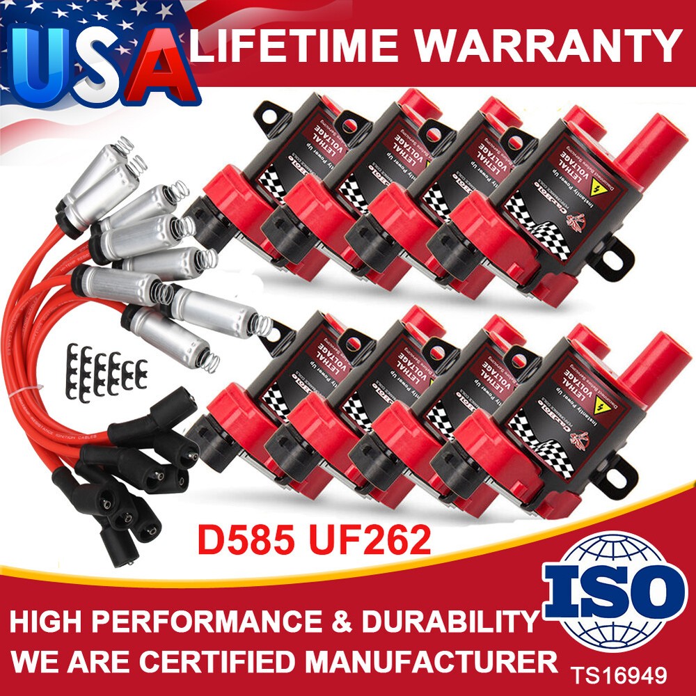 8 Set LS LS1 LS3 Ignition Coils and Plug Pack For 2000 Chevy Silverado Coil Pack