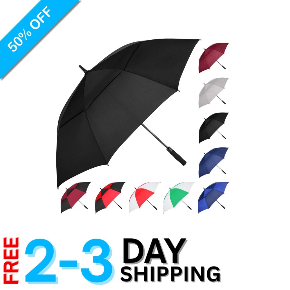 Versatile 62 Inch Waterproof Golf Umbrella - Automatic Open & Durable Design