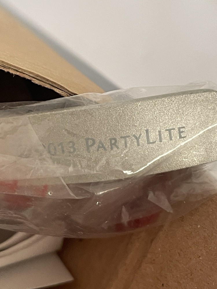 Party Lite Candle Snuffer Brushed Silver in Color
