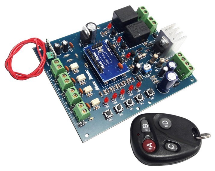 4 Zones Home Security System with RF remote controller