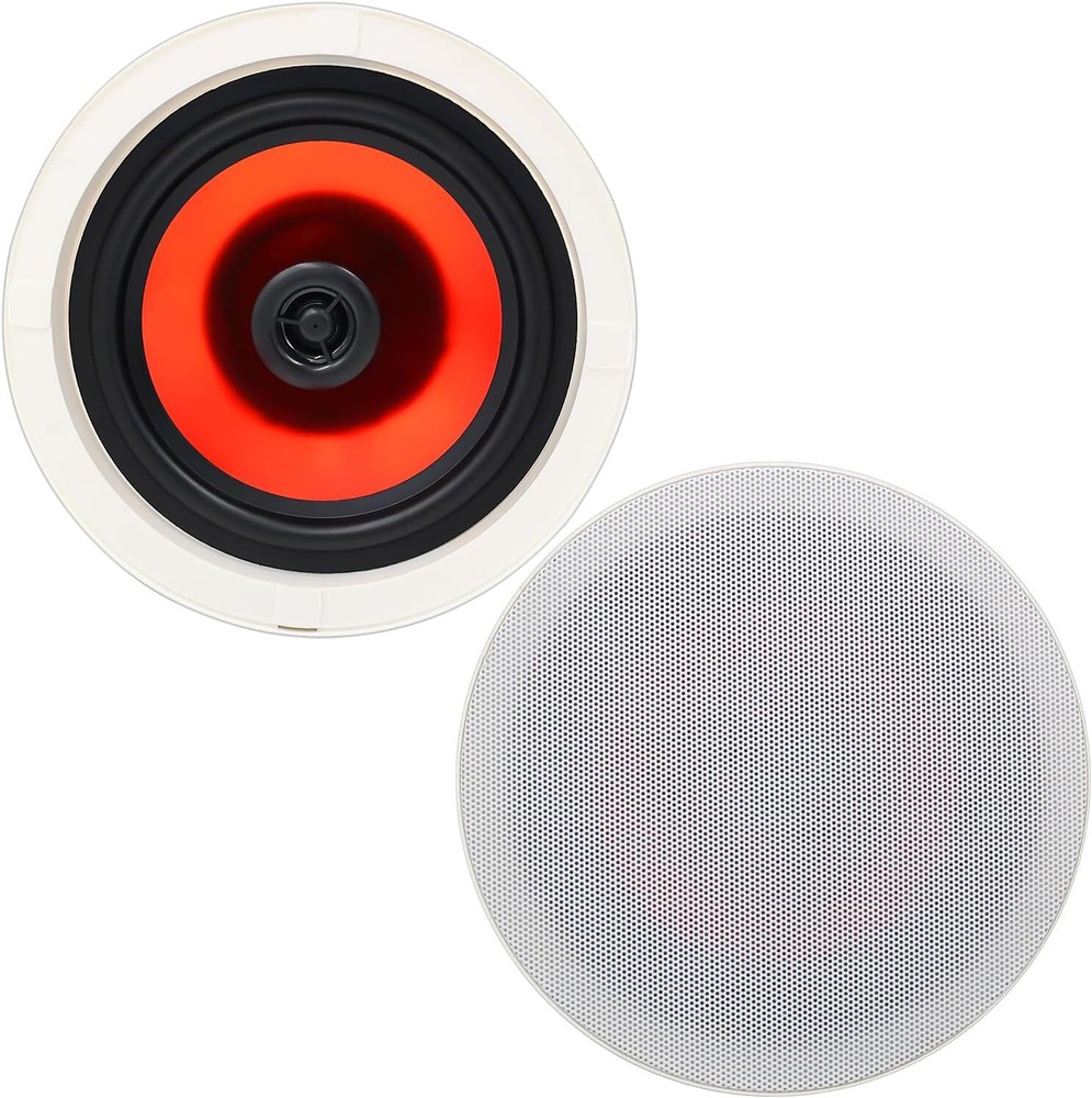 Herdio 6.5” 2-Way Flush Mount in-Ceiling Speakers Passive Wired Kitchen Speaker