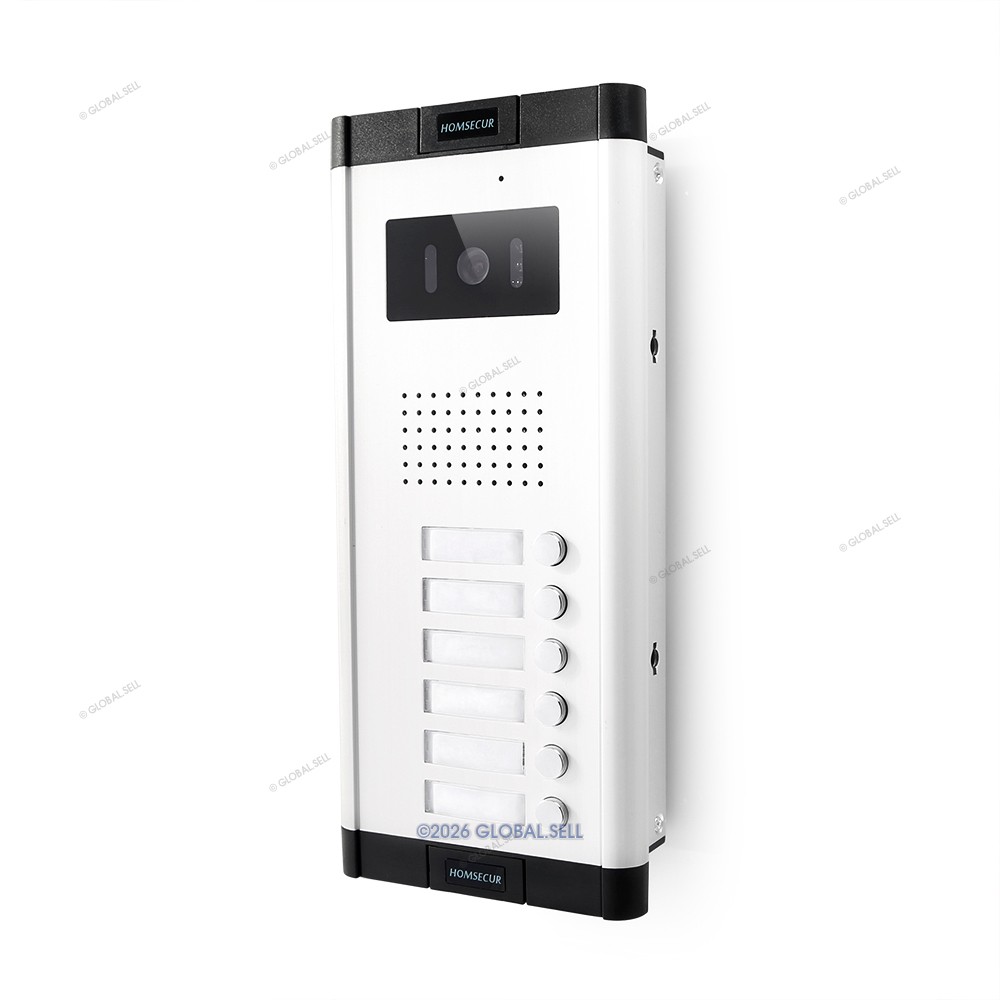 Outdoor Camera Unit for Video Intercom System With Six Separate DoorBell Button