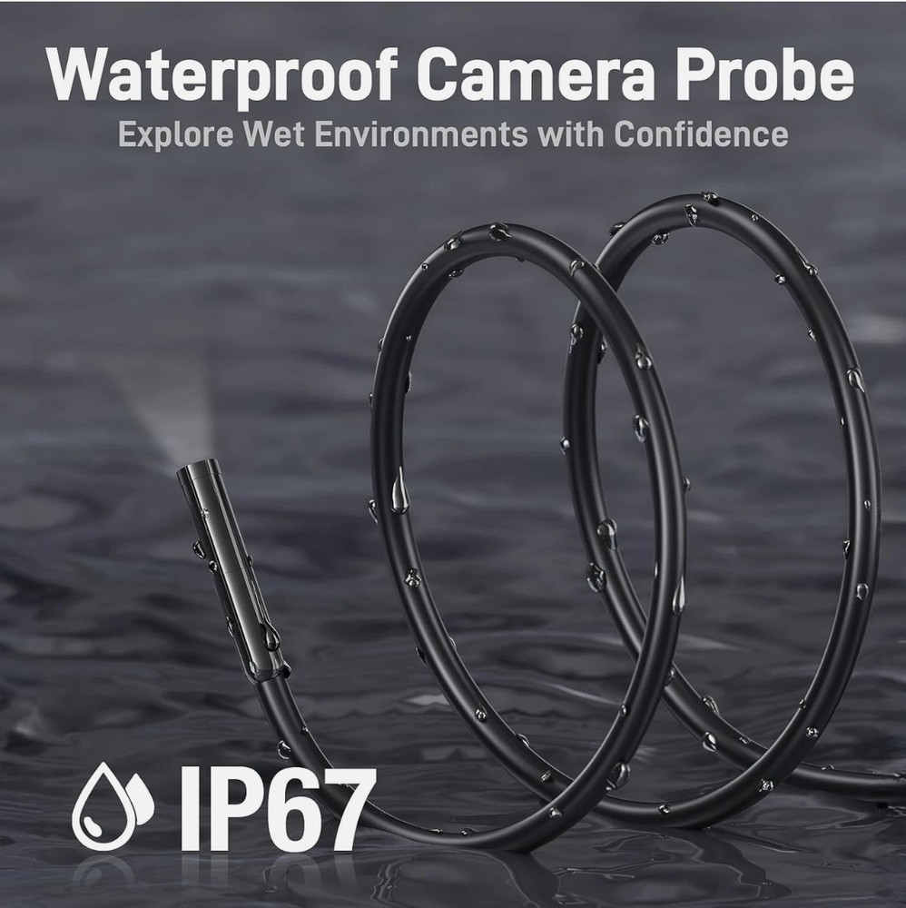 Teslong Endoscope Borescope with Light, Snake Inspection Camera.