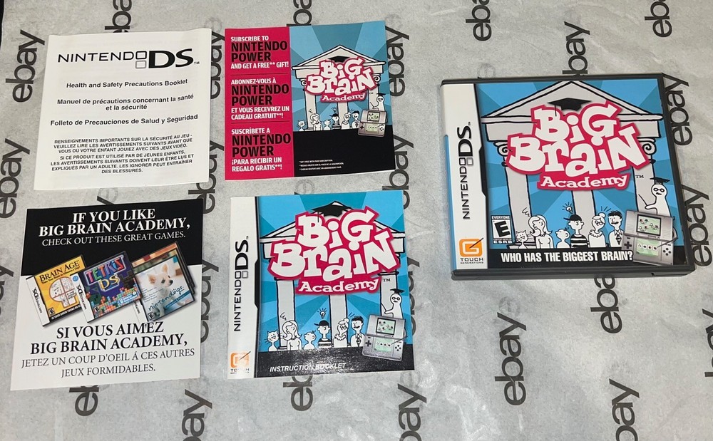 Nintendo DS OEM Replacement Game Case Only w/ Manual & Inserts *NO GAMES*