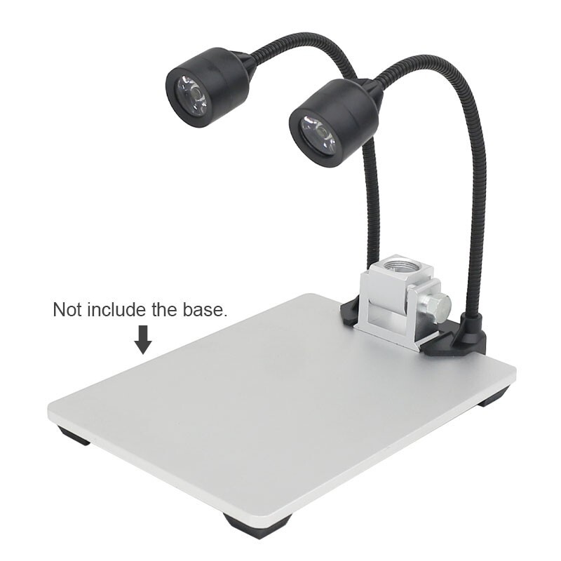 MG1200A Microscope Illumination Dual Light Source Lamp Adjustable Brightness