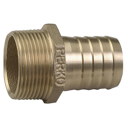 Perko 1" Pipe To Hose Adapter Straight Bronze (0076DP6PLB)
