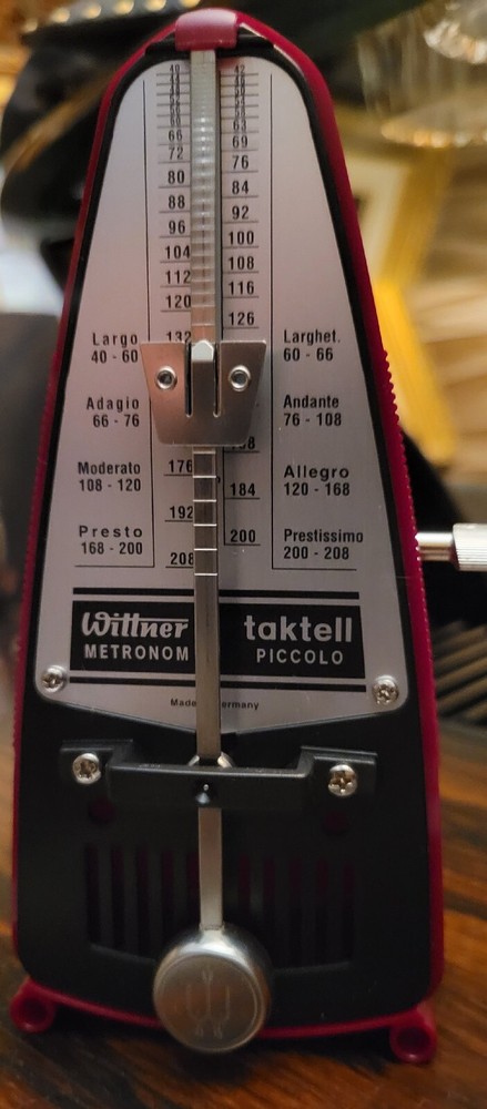Wittner 834 Taktell Piccolo Metronome, Ruby