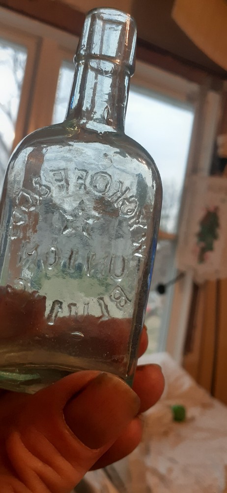 Antique Wyckoff & Co Union Bluing bottle