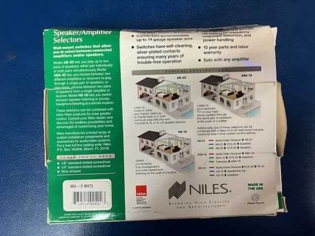 NILES Speaker Amplified Selector ABA-1D White