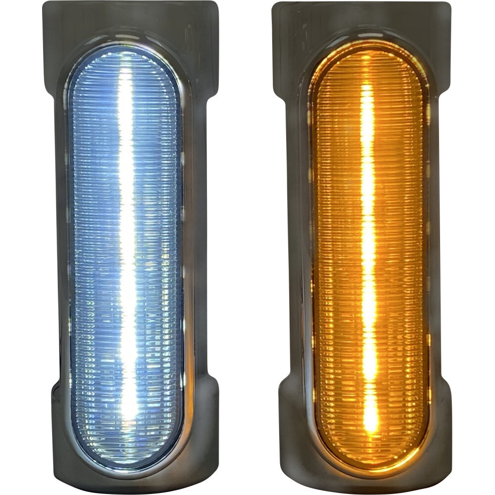 Custom Dynamics Engine Guard Light - '97-'13 FLH - Chrome | CD-CB-AW-HD-C