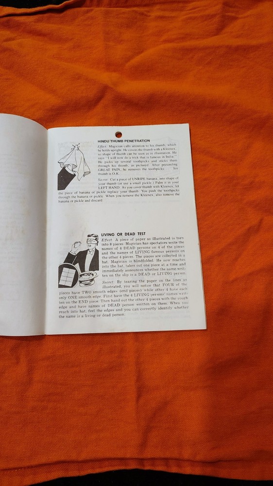 Simple Magic tricks vintage paperback Adams