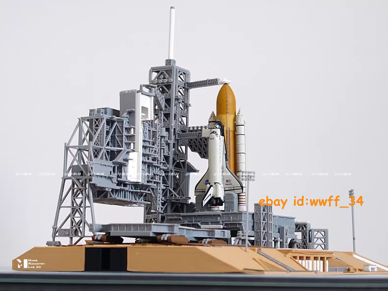 1/400 39A Space Shuttle Launch Site 3D Printed Painted Model Finished