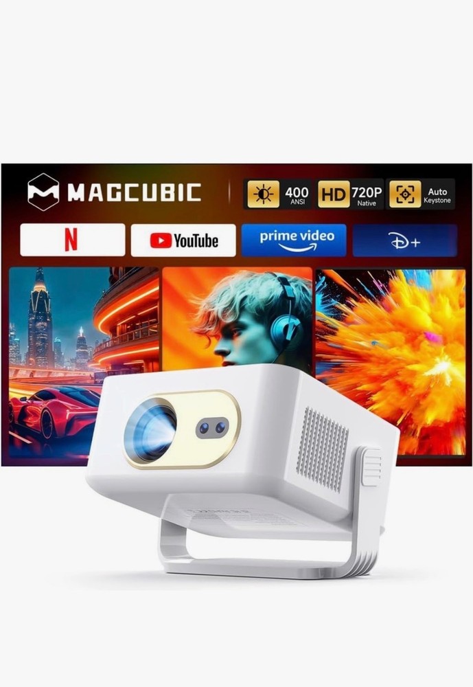 Mini Projector WiFi Bluetooth 260 ANSI 1080P 4K Support Portable Smart Projector