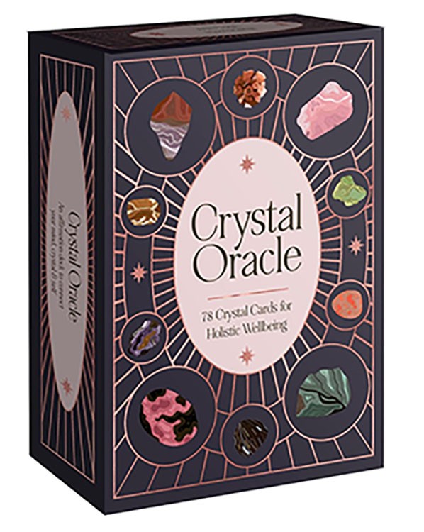 Crystal Oracle 78 Cards & Guide Booklet Affirmations Divination Crystal Healing