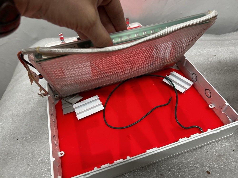 Emergi-Lite WWLEDP2R277-EI Double-sided LED EXIT light, Red