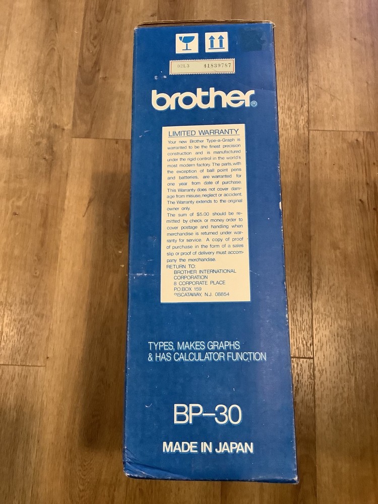 Brother Type-A-Graph Typewriter BP-30 ( as is Untested )