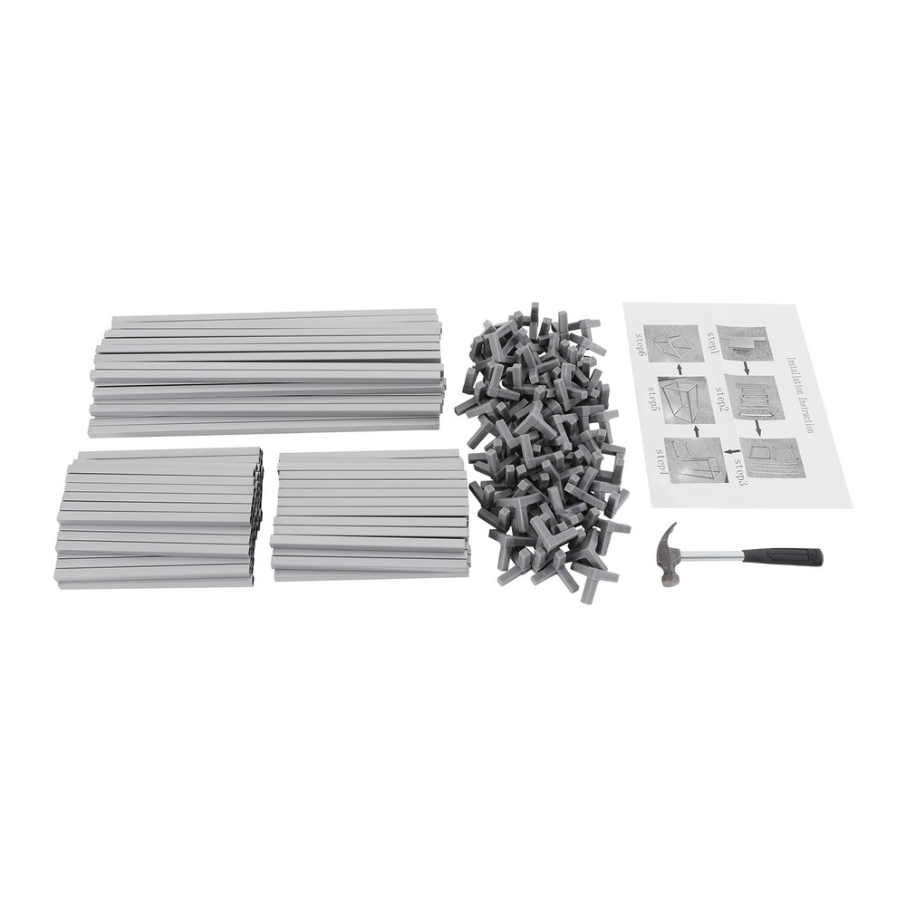 11 Pcs Silver Flower Stands for Elegant Wedding Decorations, Rectangular Design