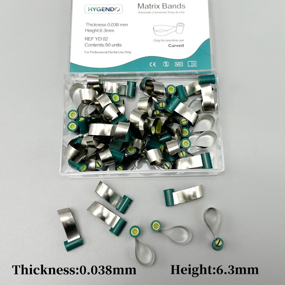 Dental Reel Matrix Bands Contoured Anatomically Shaped Knob Type Matrix Handle