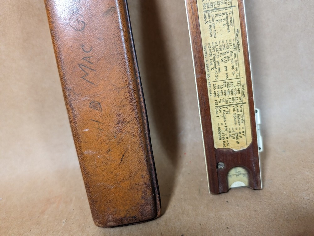 K&E Keuffel & Esser 4053 Log Log Duplex Decitrig Slide Rule w/ Case