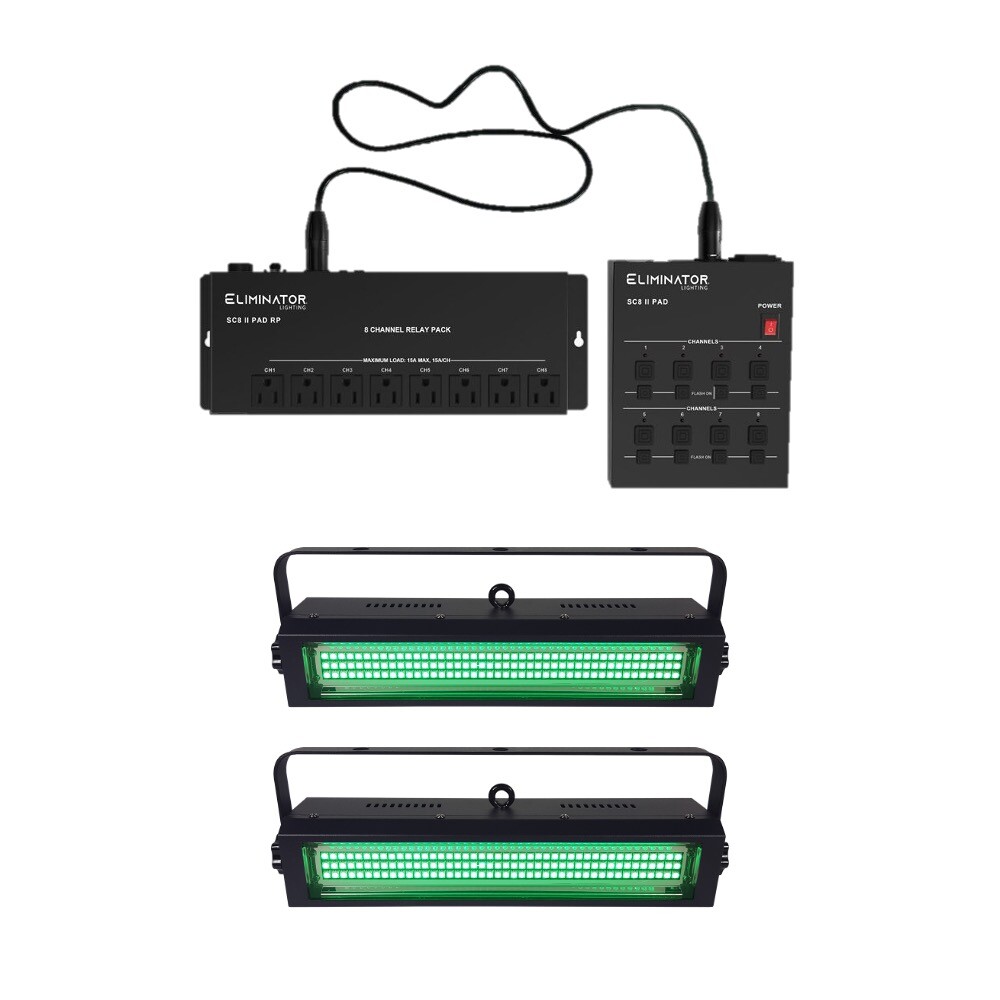 Set of ADJ SC8 II PAD SYSTEM analog controller + 2x Max L