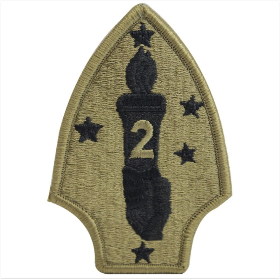 GENUINE U.S. MARINE CORPS PATCH: OCP SECOND DIVISION