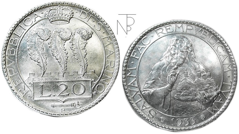 San MARINO (Republic) READ 20 1933