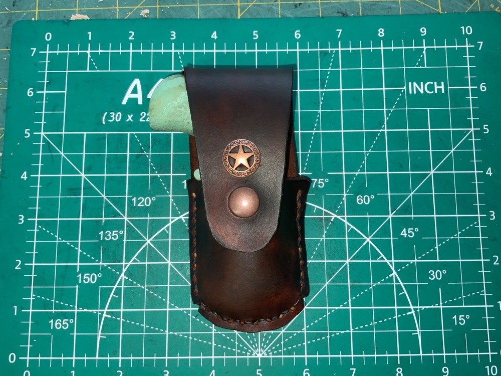 Handmade Leather NAA 22 Pug Holster Pouch Belt Attach