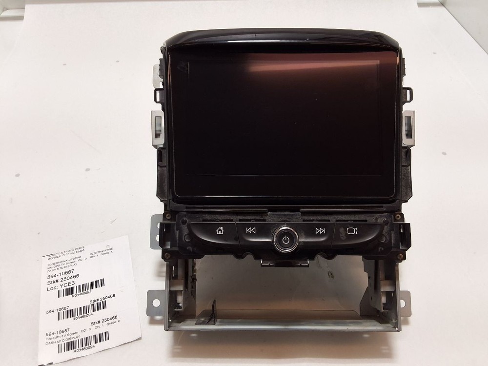 2020-2024 TRAVERSE 8" Dash Mounted Display Screen Driver Information
