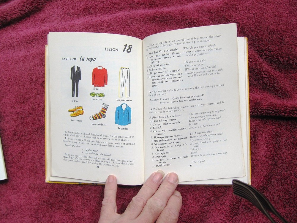 1955 RUTH GINSBURG Nassi SPEAKING SPANISH Introductory Course basic lessons