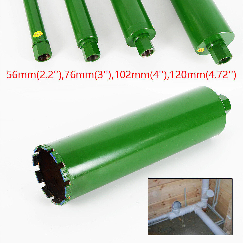 Core Drill Set Wet Diamond Concrete Core Drill Bit 4Size 2.2"/3"/4"/4.72" Thread