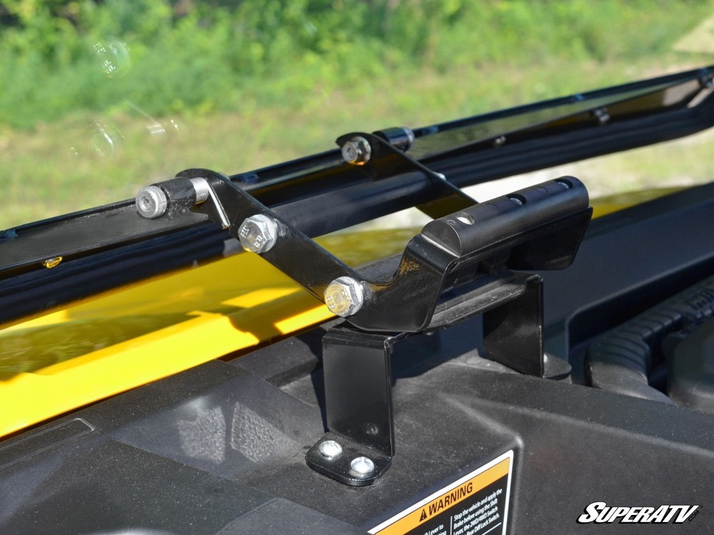 SuperATV Scratch Resistant Flip Windshield for Can-Am Defender (2016+)