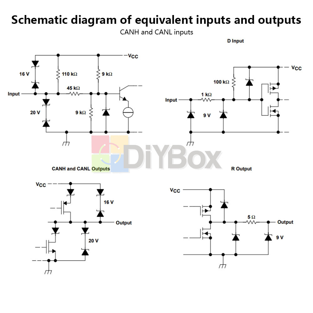 DC 3-3.6V SN65HVD230DR VP230 Driver Module CAN Transceiver Communication Module
