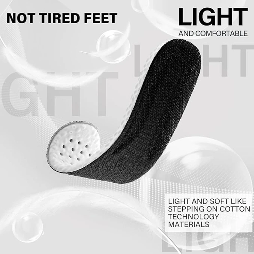 Memory Foam Shoe Insoles Shock Absorption Inserts Cushion Replacement Insoles