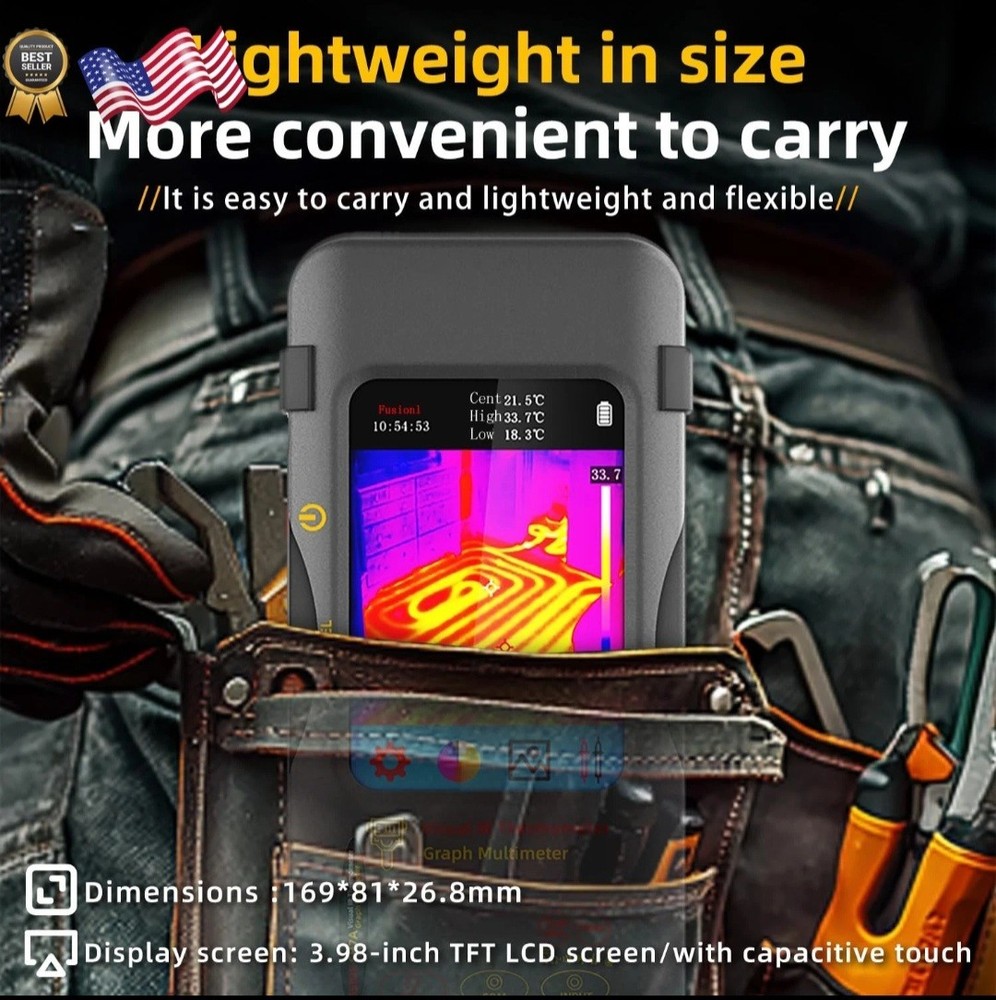 BSIDE Thermal Imaging Camera Multimeter 320×320 Resolution with 20000 Words