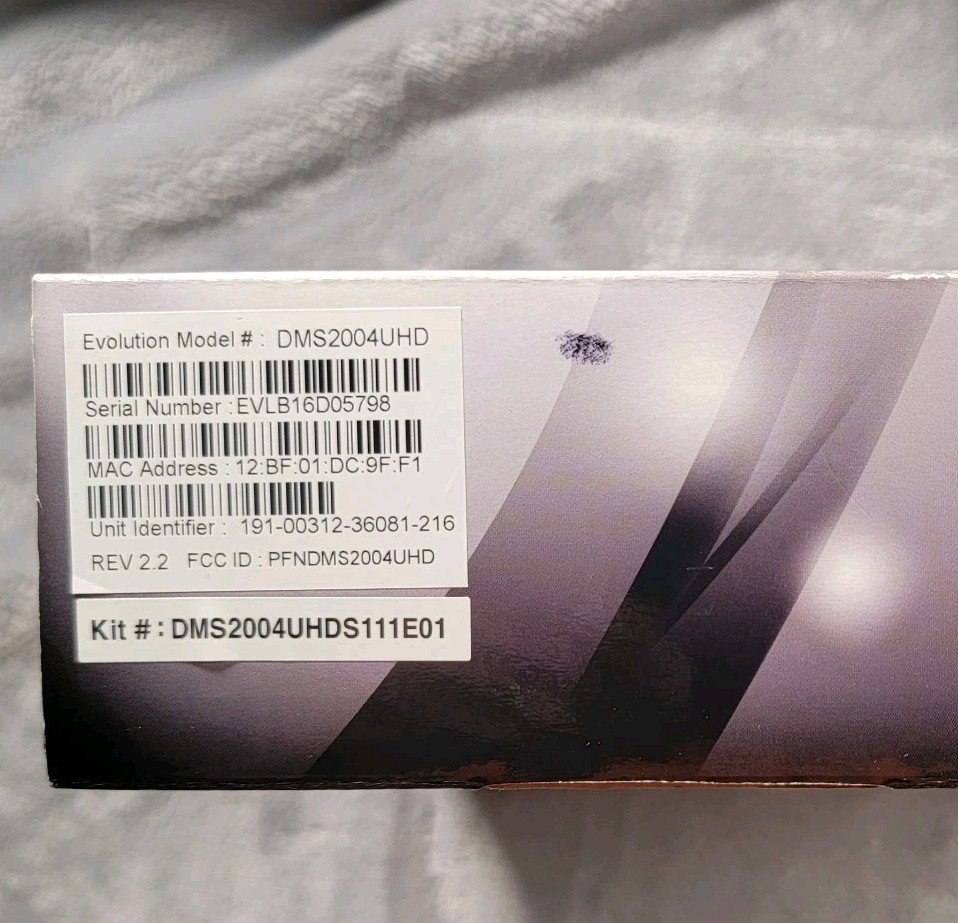 Evolution Digital HD Set Top Box DMS2004UHD w/ Remote HDMI & Adapter