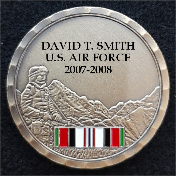 Challenge Coin: Veteran - Enduring Freedom ALL Branches ENGRAVED