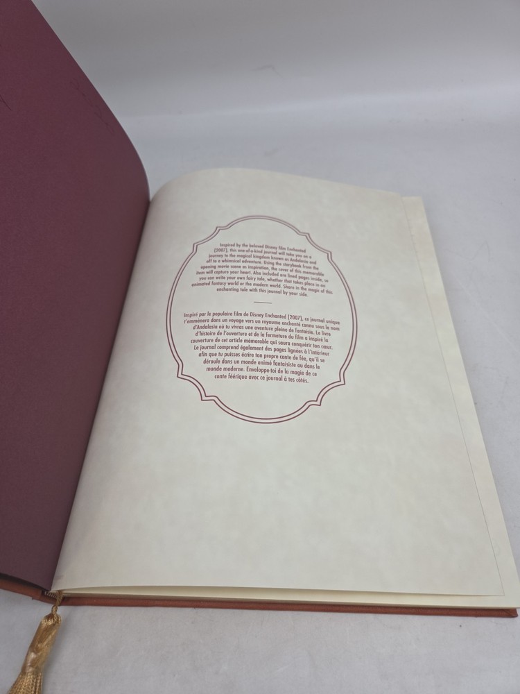 Disney Store Enchanted A4 Journal Hard Back Large Lined Note Book Gold Foiled