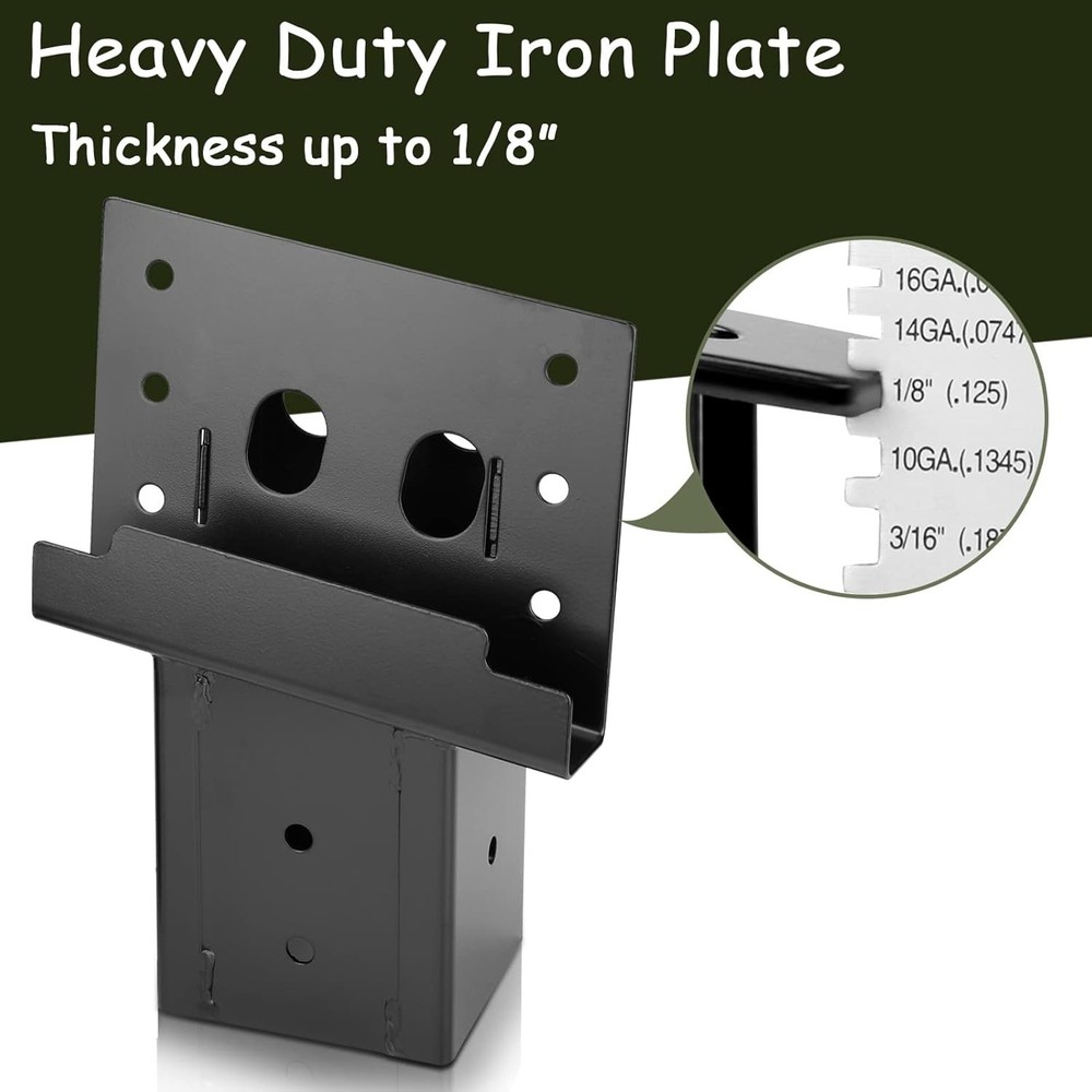 Elevator Deer Stand Brackets 4x4 Powder Coated Outdoor Angle Bracket 4pcs