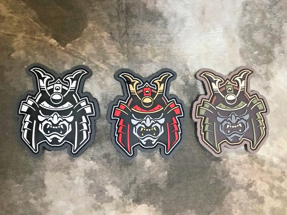 Samurai Head PVC Morale Patch