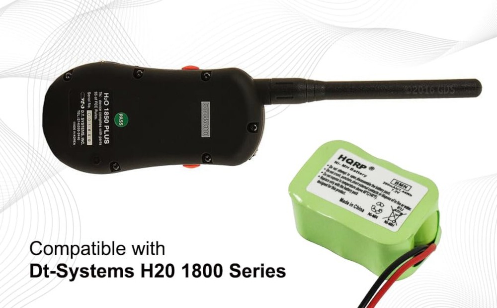 2-Pack Battery for Dt-Systems H20 1800 Series Remote Dog Training Transmitter