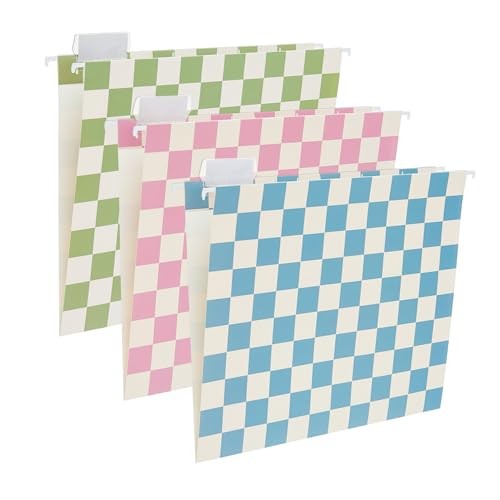 6 Pack Decorative Hanging File Folders Letter Size - 6 Pack Peaceful Color